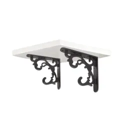 Metal Handcrafted Wall Mounted Shelf Bracket (Pack of 2)