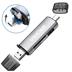 Metal OTG Card Reader 6-in-1