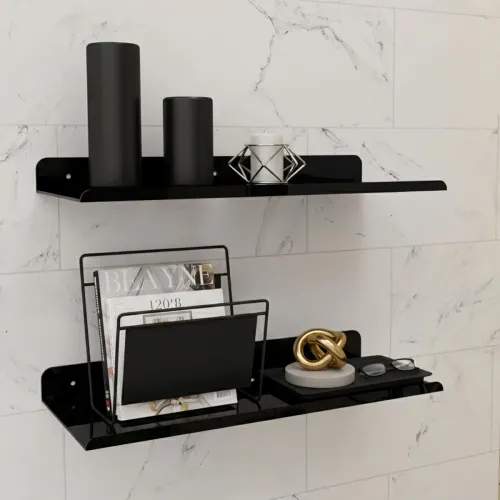 Image of Metal Photo Frame Stand for Wall Mount (12x5 Inch, Set-2)