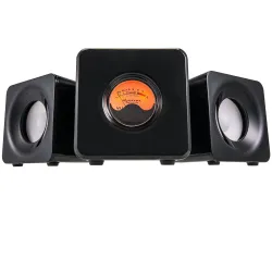 Meters m-CUBED-BLK Desktop Wireless, Bluetooth Speakers [Gloss Black, 20W]