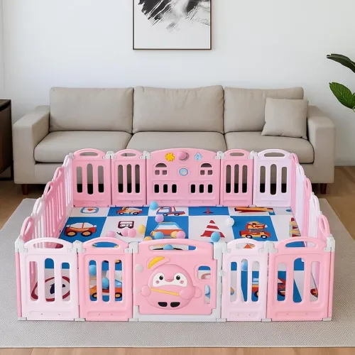Image of Metreno Foldable Baby Playpen 14 Panel Set