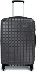 METRONAUT Medium Check-in Suitcase (63 cm) 4 Wheels - Grid - Black
