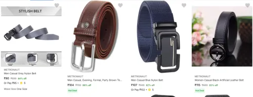 Image of Metronaut Belts Upto 84% Discount