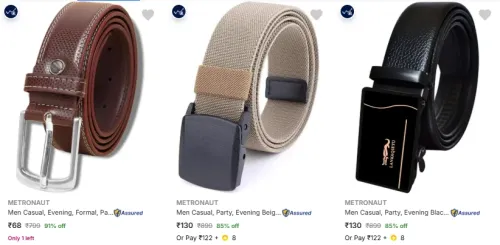 Image of METRONAUT Belts upto 91% Discount