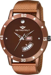 METRONAUT  Brown Day and Date Analog Watch - For Men