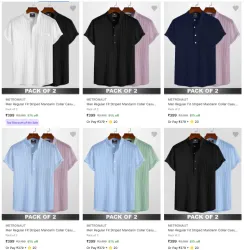 Metronaut Casual Shirts @ Flat 81% Discount