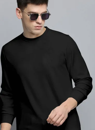 Image of METRONAUT  Full Sleeve Solid Men Sweatshirt