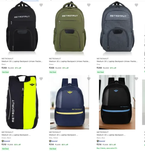 Image of Metronaut Laptop Bags Starting at ₹268