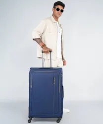 METRONAUT  Large Check-in Suitcase (75 cm) 4 Wheels - Lead - Blue