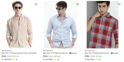 METRONAUT Mens Casual Shirt Starting at ₹248
