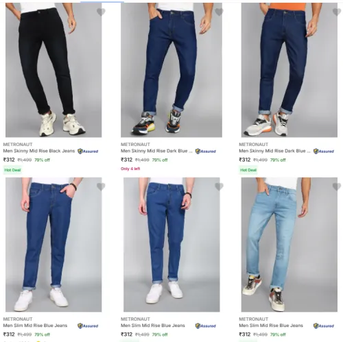 Image of Metronaut Men's Jeans Starting at ₹312