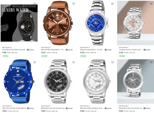 Image of METRONAUT Men's Analog watch starting @ ₹199