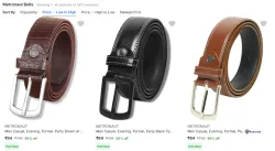 Metronaut Mens Belts From ₹84
