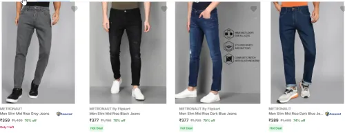 Image of Metronaut mens jeans upto 74% discount 