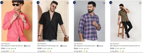 Image of METRONAUT Men's Shirts upto 83% Discount