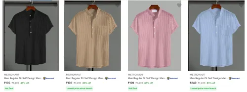 Image of Metronaut Men's Shirts upto 86% Discount