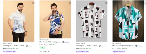 Image of Metronaut Men's Shirts upto 88% Discount