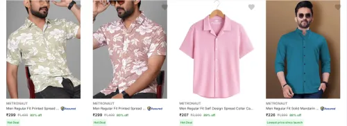 Image of Metronaut Men's Shirts upto 89% Discount