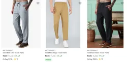 Metronaut Mens Track Pants upto 77% Discount