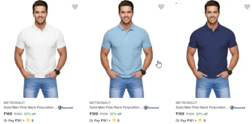Image of Metronaut Men's T Shirts starting @ ₹169