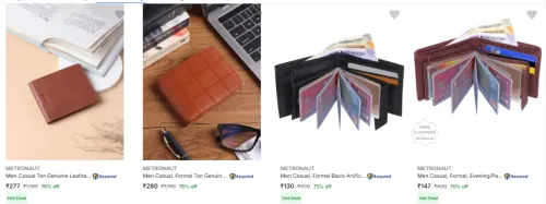Image of METRONAUT Men's Wallets upto 70% discount 