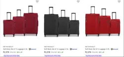 Metronaut Pack of 3 Suitcases at @ ₹2579