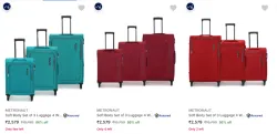 METRONAUT Pack of 3 Suitcases Starting @ ₹2579