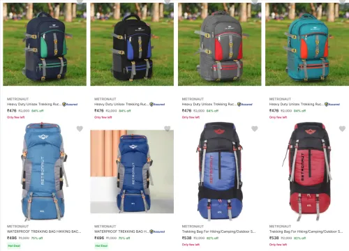 Image of Metronaut Rucksacks 90l starting @ ₹476