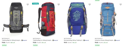 Image of Metronaut Rucksacks upto 86% Discount