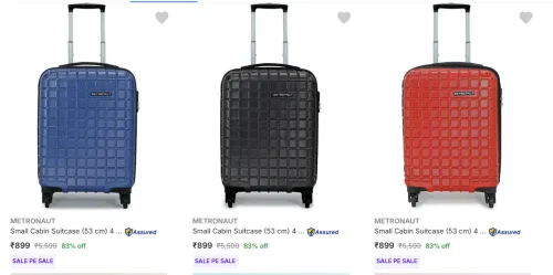 Image of METRONAUT Small Cabin Suitcase Starting at ₹899