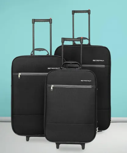 Image of METRONAUT  Soft Body Set of 3 Luggage 