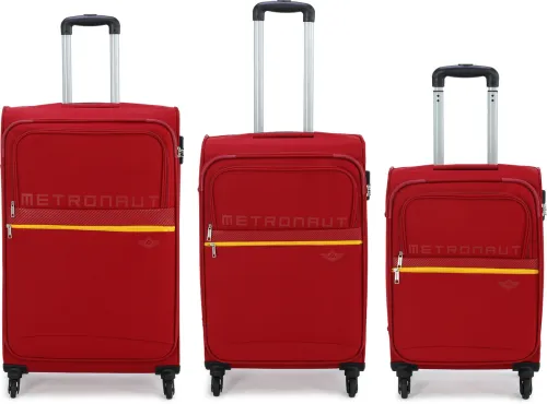 Image of METRONAUT Soft Body Set of 3 Luggage 8 Wheels - Tonlite Set -3 ( 22