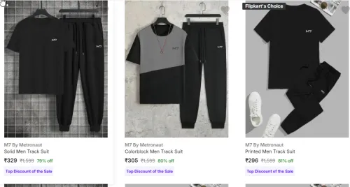 Image of metronaut track suit Starting @ ₹329
