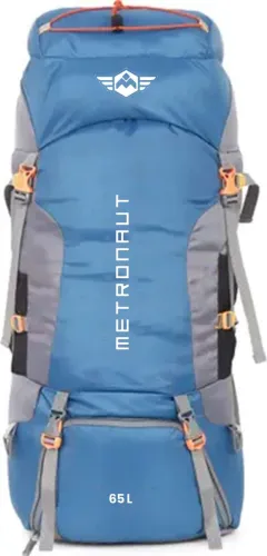 Image of METRONAUT WATERPROOF TREKKING BAG HIKKING BACKPACK 65 L (Blue)