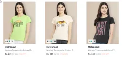 Metronaut Women T-shirt Starting @ ₹249