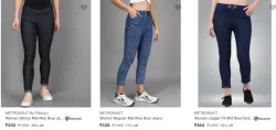 Metronaut Womens Jeans Upto 79% Discount