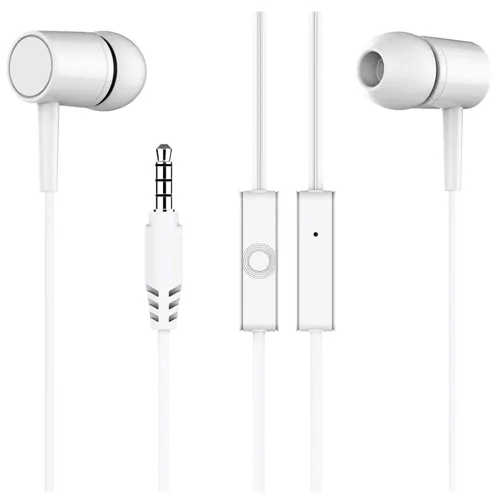 Image of Meyaar R-Plus 2208 Edition Deep Bass Wired Durable Metal Earphones Headphones with Microphone in Ear Earbuds Noise Isola
