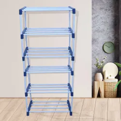 Mezire 6-Shelf Metal Multipurpose Shoe Rack