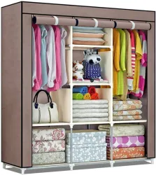 MEZIRE 88130 PP Collapsible Wardrobe (Finish Color - Multicolor)