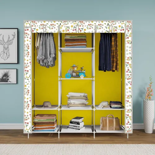 Image of MEZIRE 8-Shelf Foldable Collapsible Wardrobe Organizer