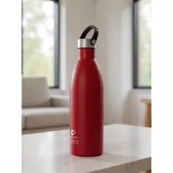 CLAY CRAFT VACBOTT Mezo Double Walled|18 Hours Hot and 24 Hours Cold Vacuum Insulated|Flask Bottle 680ML, 1-Piece Bottles for Travelling|BPA-Free|Leak Proof|BIS Certified|1Year Limited Warra...