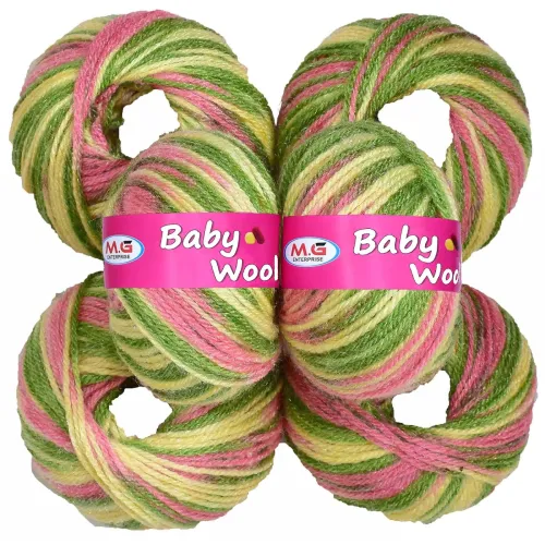 Image of M.G ENTERPRISE 100% Acrylic Wool Red (12 pc) Baby Wool 4 ply Wool Ball Hand