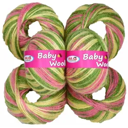 M.G ENTERPRISE 100% Acrylic Wool Red (12 pc) Baby Wool 4 ply Wool Ball Hand Knitting Wool/Art Craft Soft Fingering Crochet Hook Yarn, Needle Knitting Yarn Thread Dye E