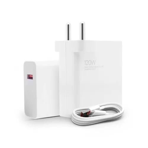 Image of Mi 120W Hyper Charge Adapter + 6A Cable (White) 