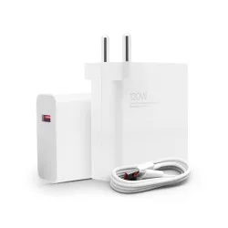 Mi 120W Hyper Charge Adapter + 6A Cable (White)