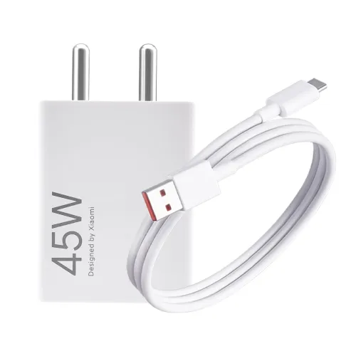 Image of Mi Xiaomi Original 45W Turbo Fast Charger Combo/Rapid Charging with Qualcomm