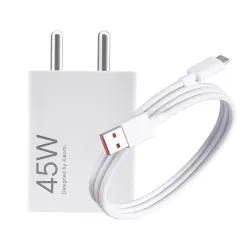 Mi Xiaomi Original 45W Turbo Fast Charger Combo/Rapid Charging with Qualcomm