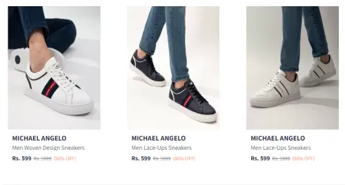 Image of MICHAEL ANGELO Men Fashion Flat 90% Discount