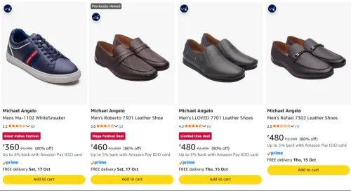 Image of Michael Angelo Men's Shoe at minimum 80% Discount