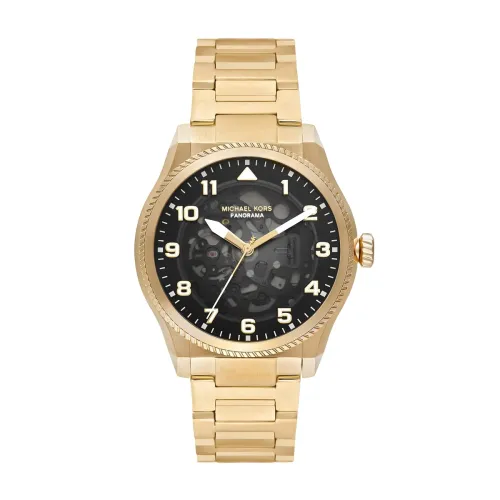 Image of Michael Kors Panorama Gold Automatic Stainless Steel Watch MK9218